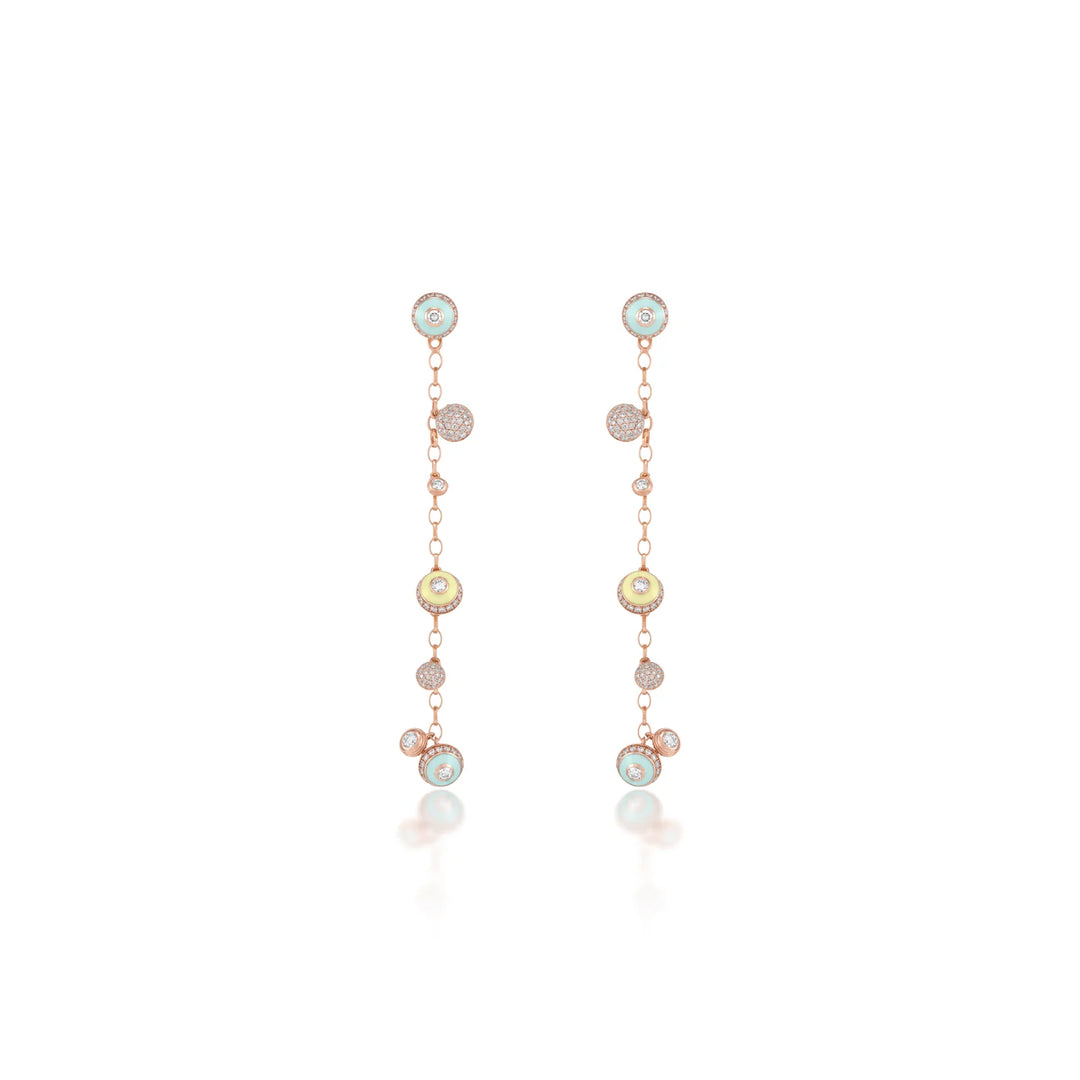 Poetry in Motion Rhythm Yellow-Green Danglers