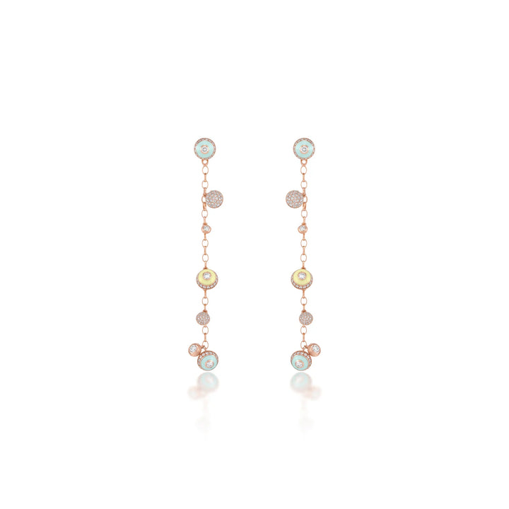 Poetry in Motion Rhythm Yellow-Green Danglers
