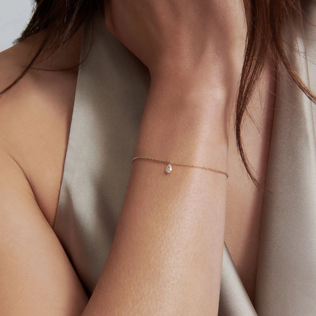 Tear Diamond Drop Bracelet