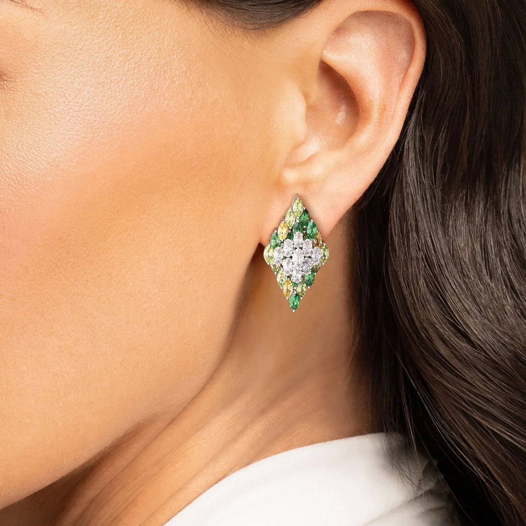 Entwine Green Earrings