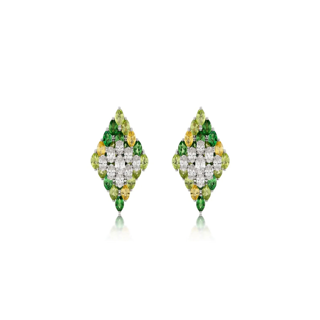 Entwine Green Earrings