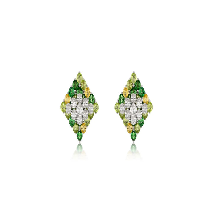 Entwine Green Earrings