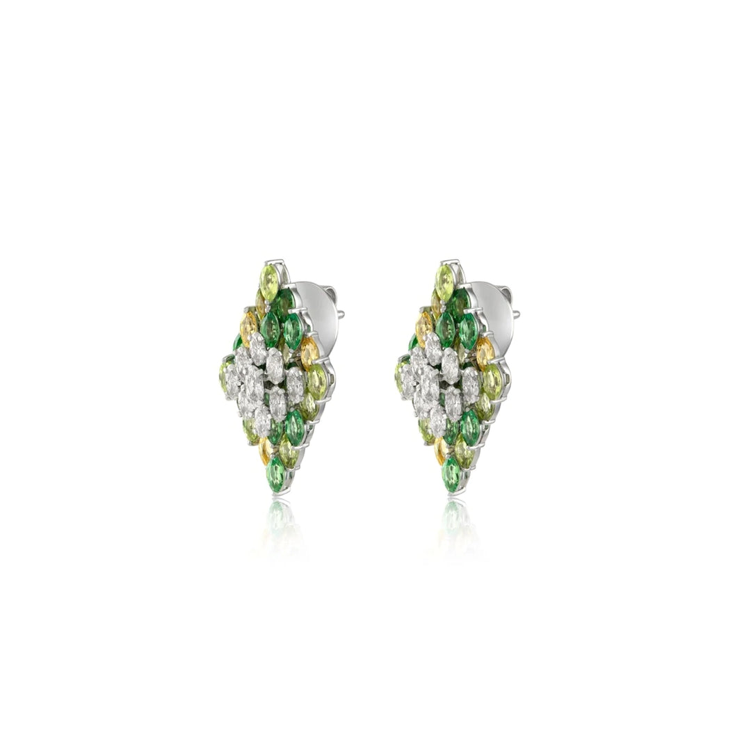 Entwine Green Earrings