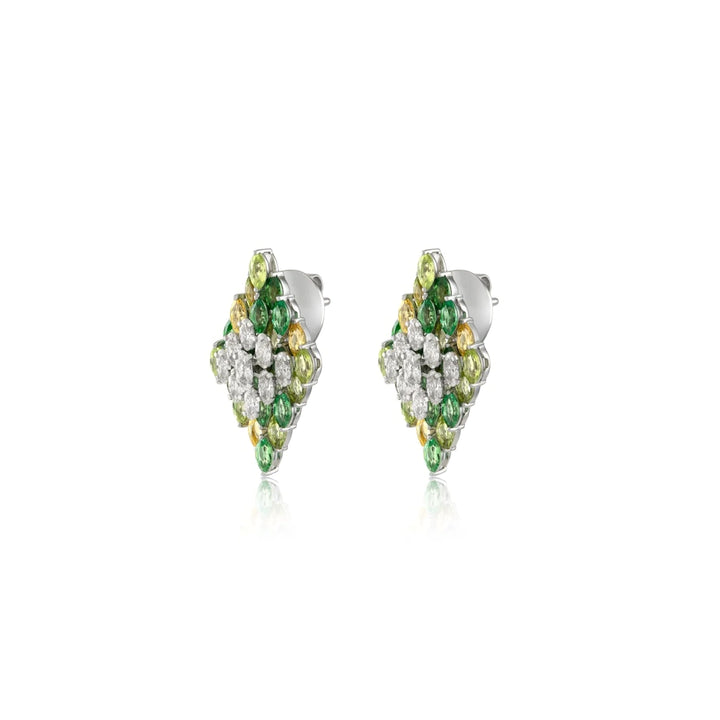 Entwine Green Earrings
