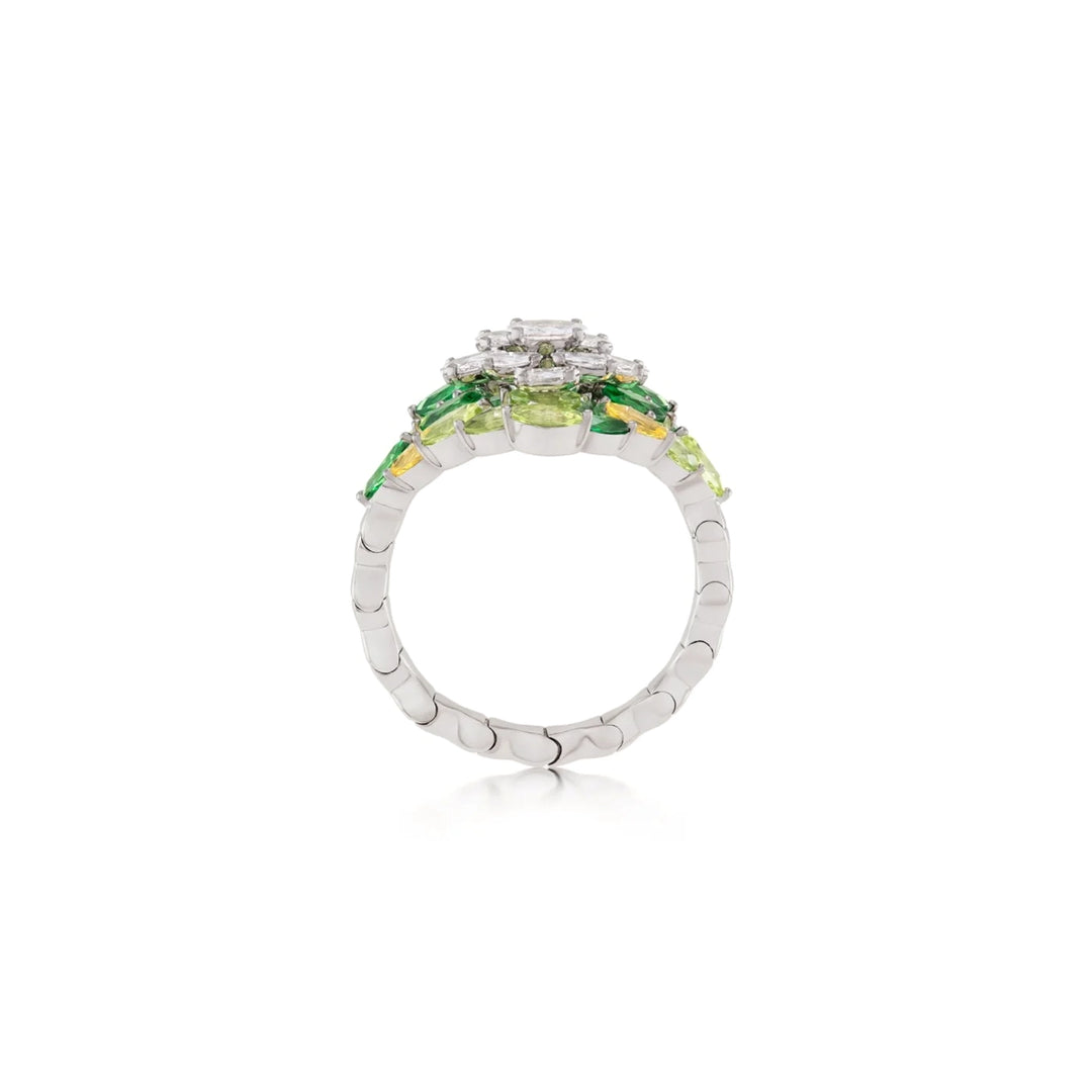 Entwine Green Ring