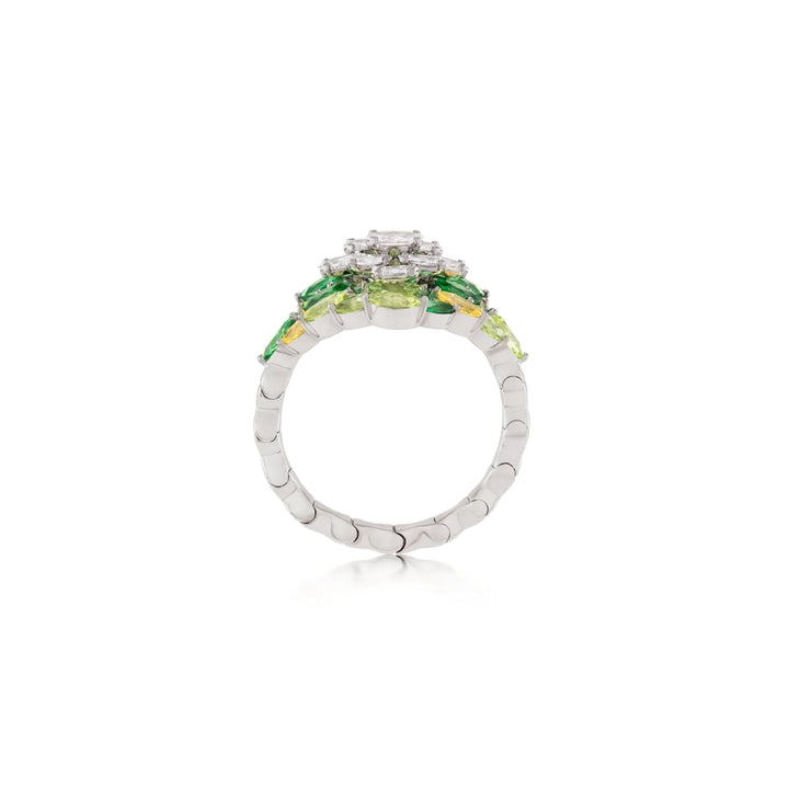 Entwine Green Ring