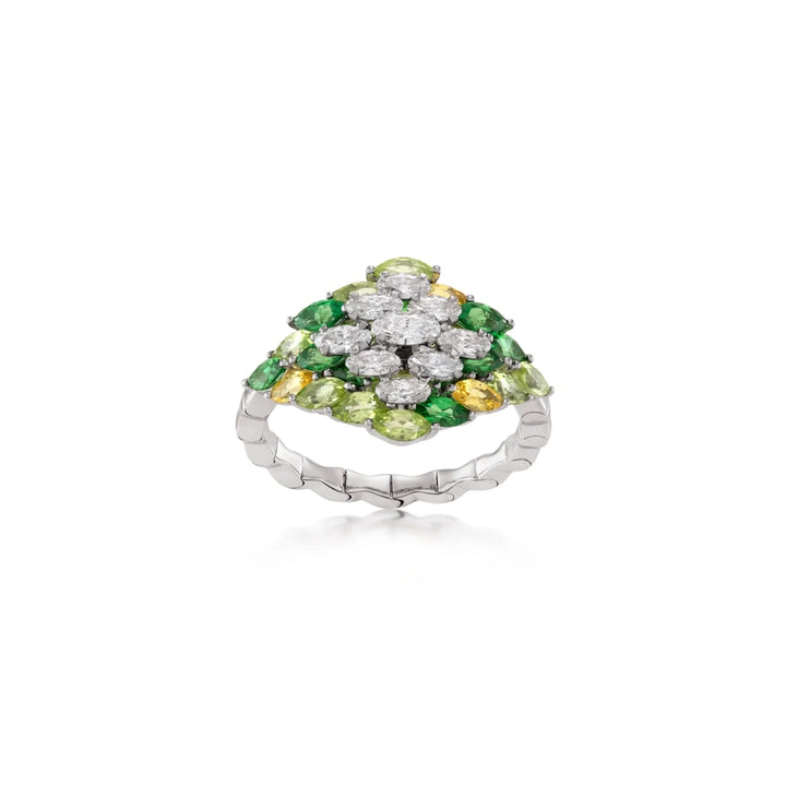 Entwine Green Ring