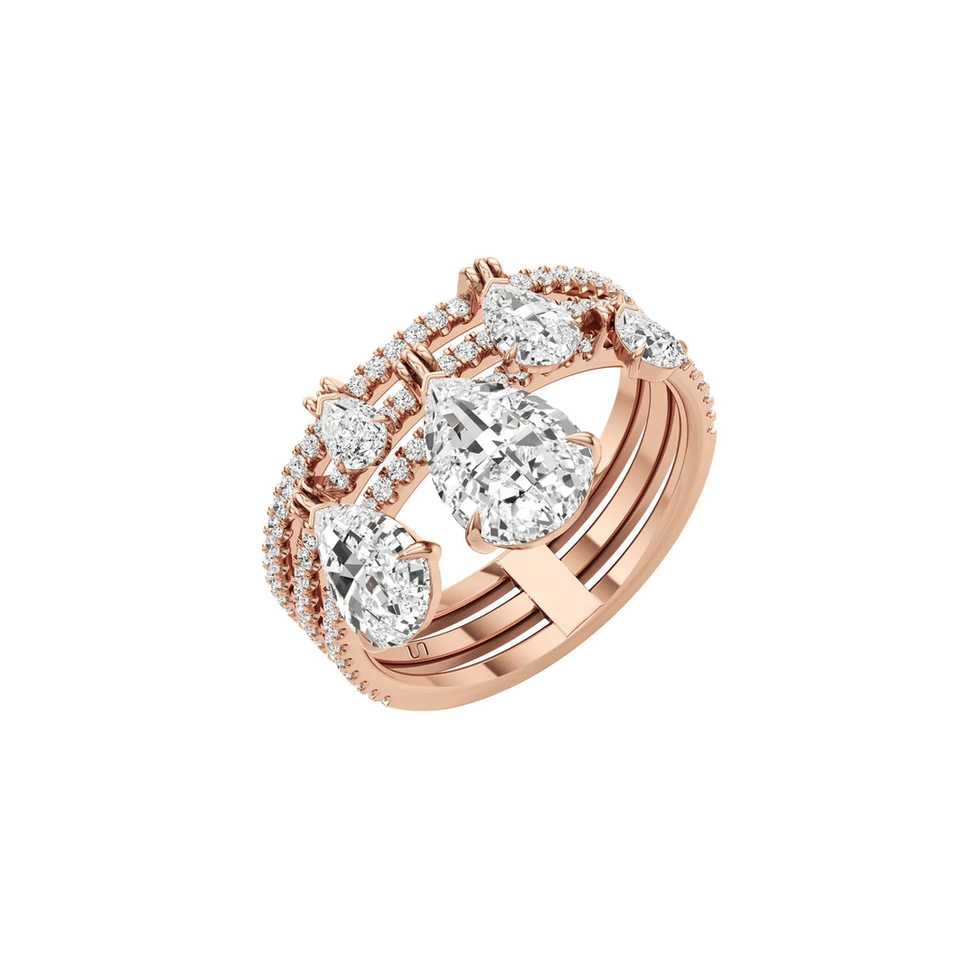 Tear Drop Amulet Ring