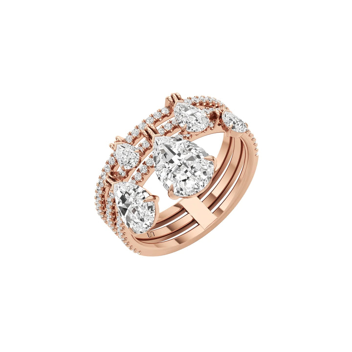 Tear Drop Amulet Ring