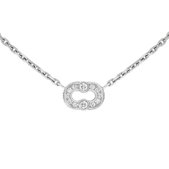 Magnetic White Gold Diamond Necklace