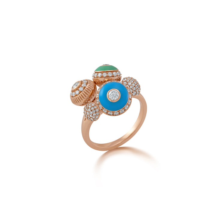 Poetry in Motion Rhapsody Blue-Green Ring