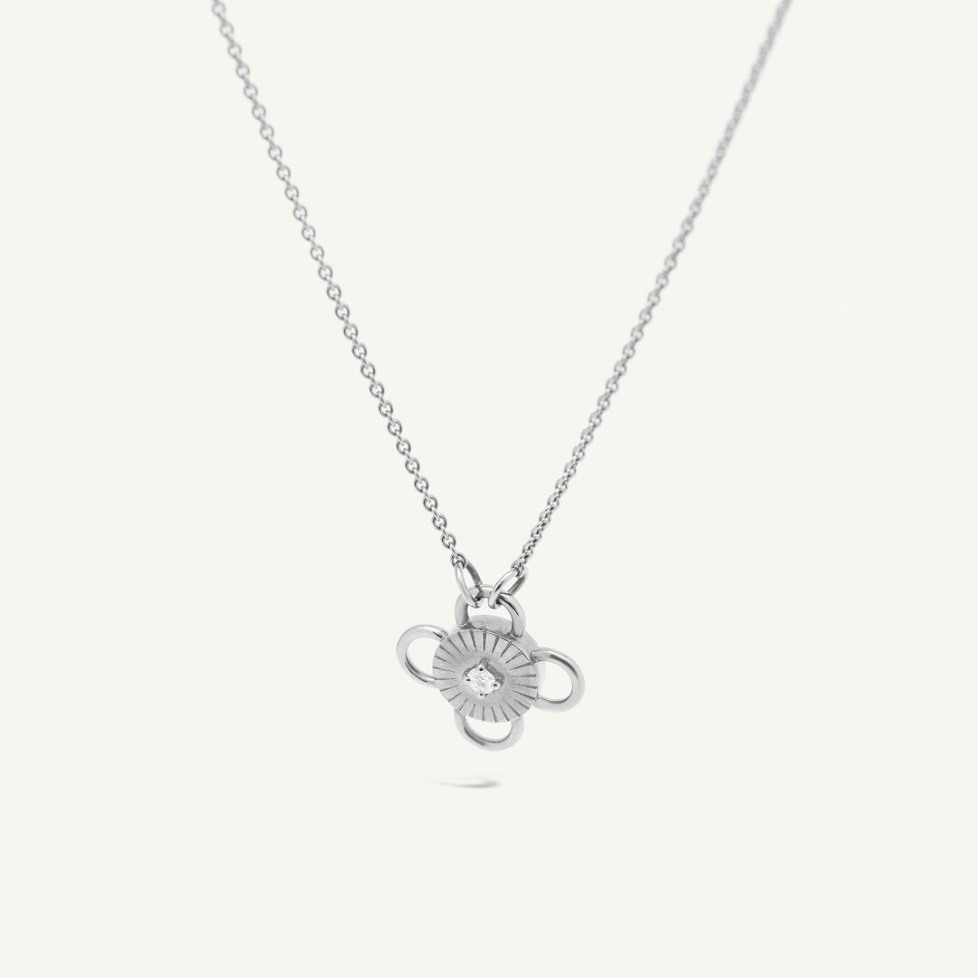 Baby Bolt White Gold Necklace