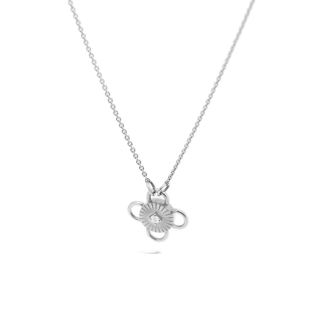 Baby Bolt White Gold Necklace