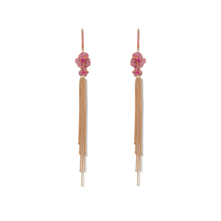 Bloom Mini Flower Tassel Earrings