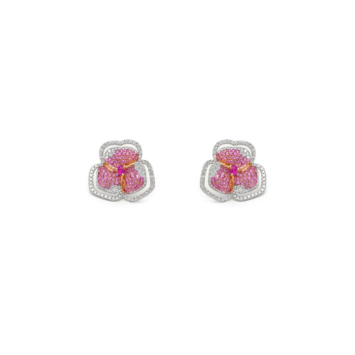 Bloom Small Flower Halo Earrings