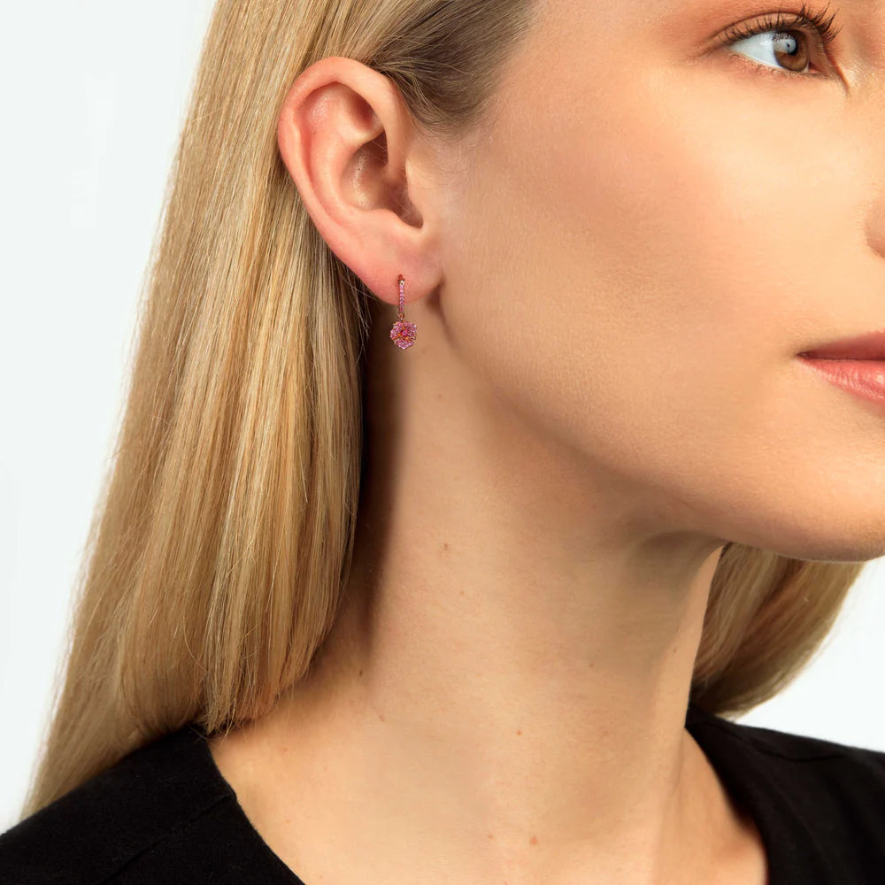 Bloom Petit Flower Hoops Earrings