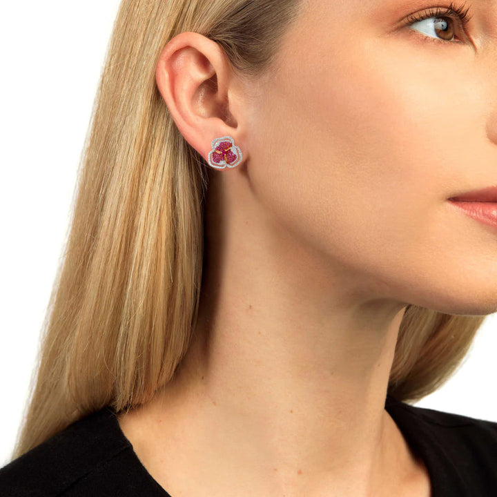 Bloom Small Flower Halo Earrings