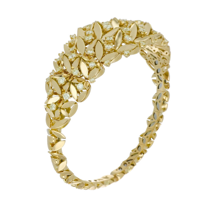 RIFLESSI BIG YELLOW GOLD BRACELET