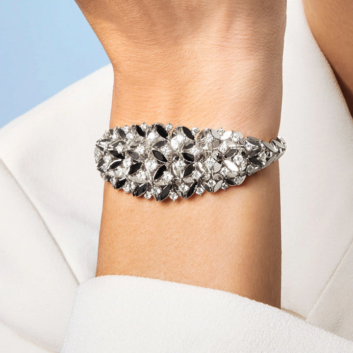 RIFLESSI BIG WHITE GOLD BRACELET