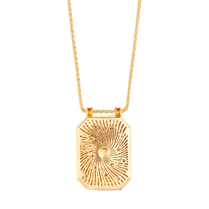Mushroom Pink Scapular Spiga Chain