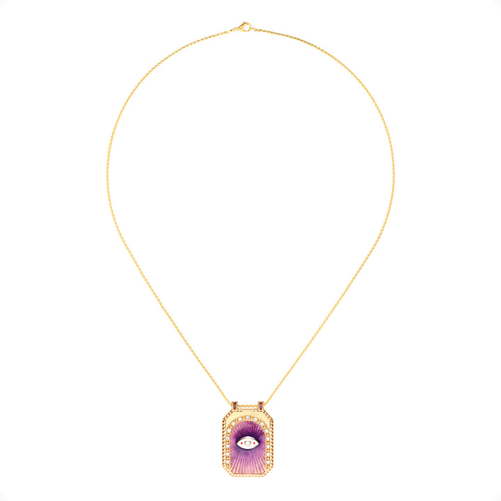 Purple Eye Protect Scapular