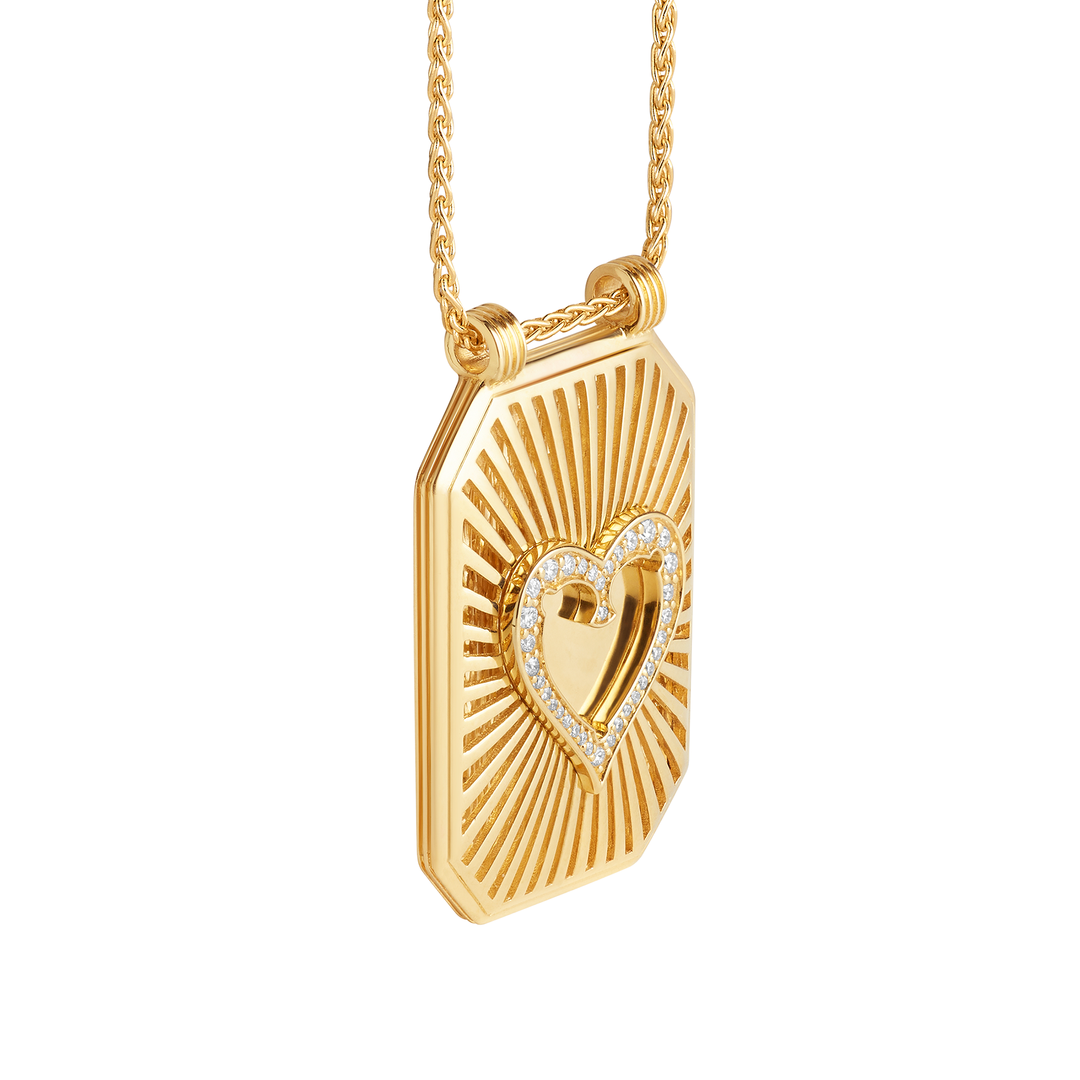 Heart Scapular Spiga Chain