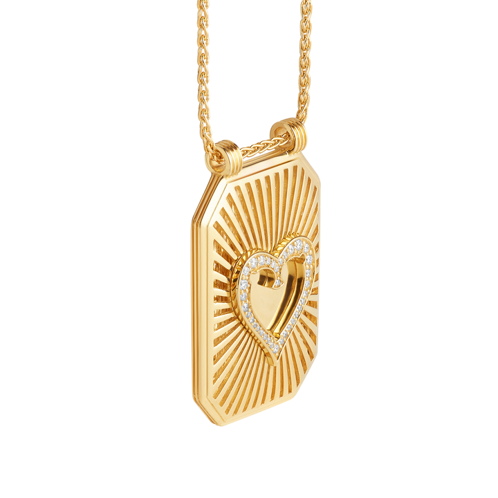 Heart Scapular Spiga Chain