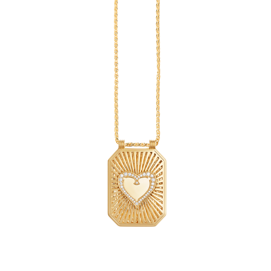 Heart Scapular Spiga Chain