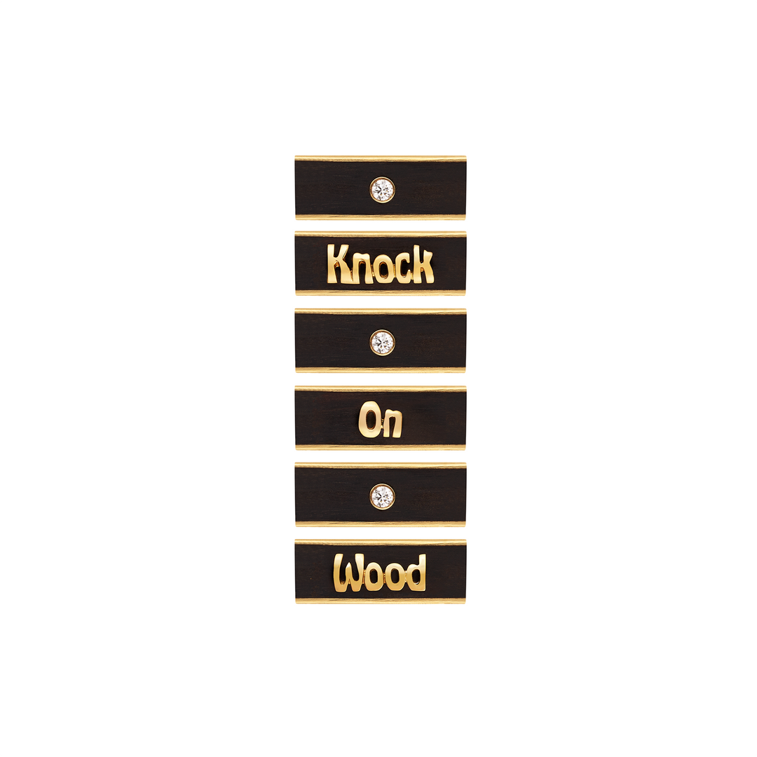 Knock on Wood Locket on Gourmette chain