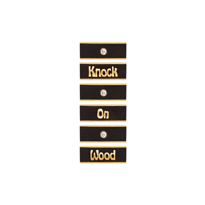 Knock on Wood Locket on Gourmette chain