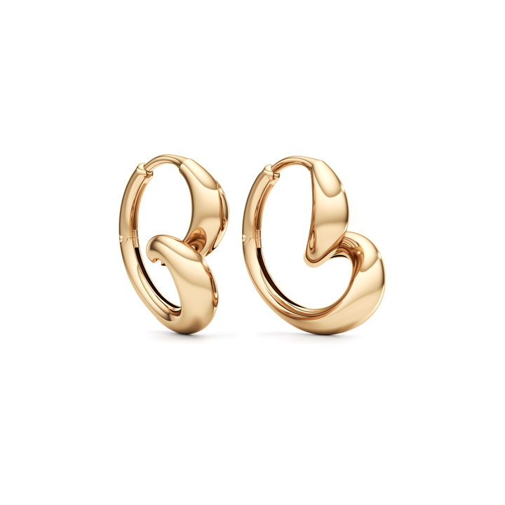 Whirlwind Gold Earrings