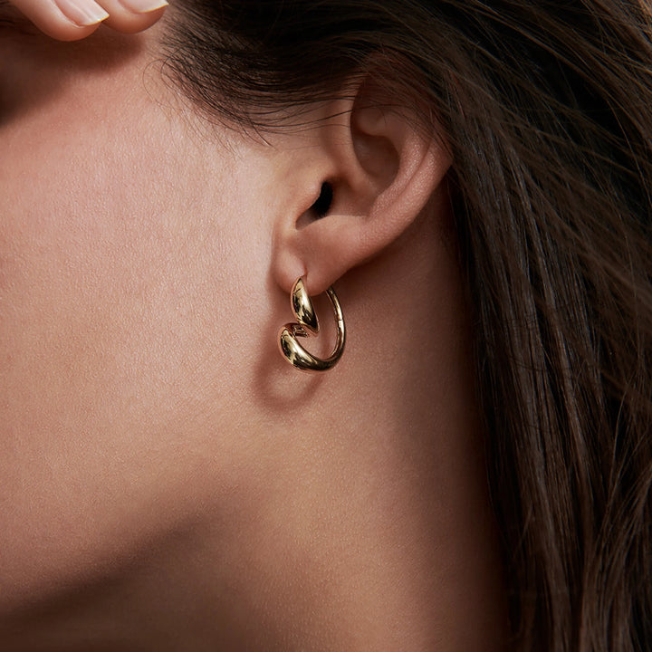 Whirlwind Gold Earrings