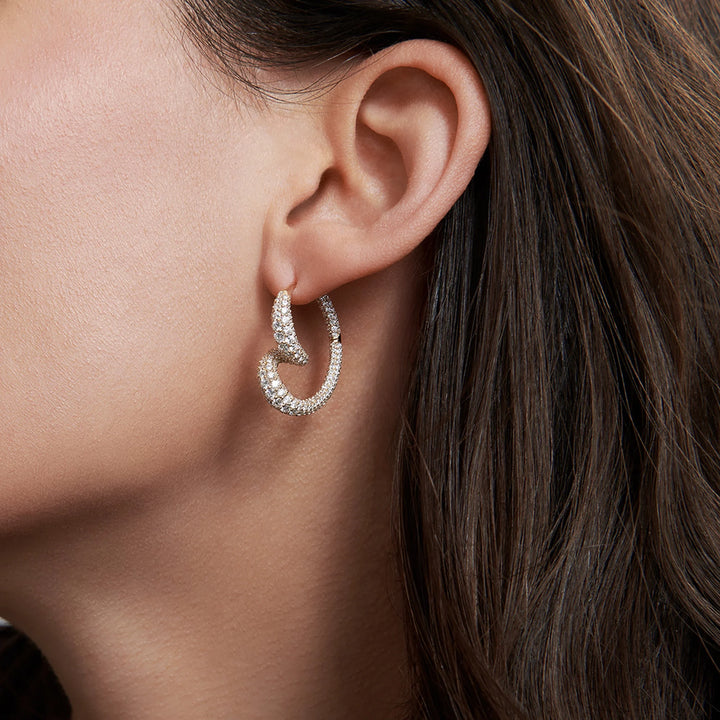 Whirlwind Pavé Earrings