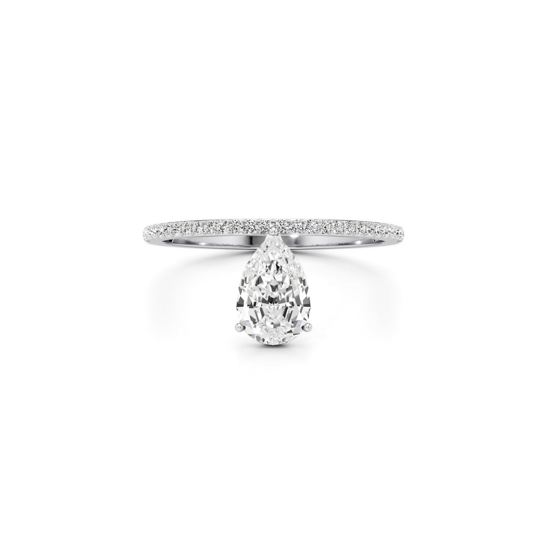 Tear Grace Pavé Ring