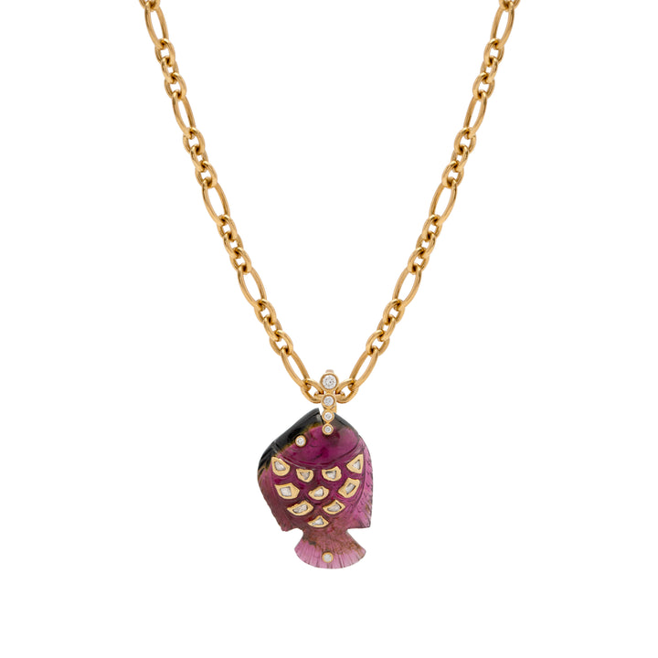 Sea Treasures Polki Fish Pendant