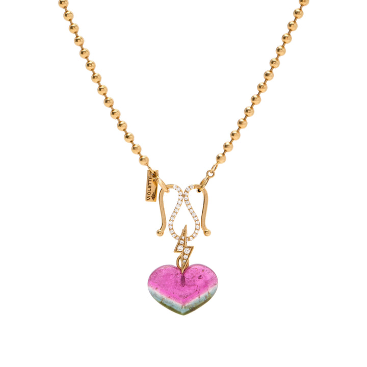 Love Heart Flash Pendant