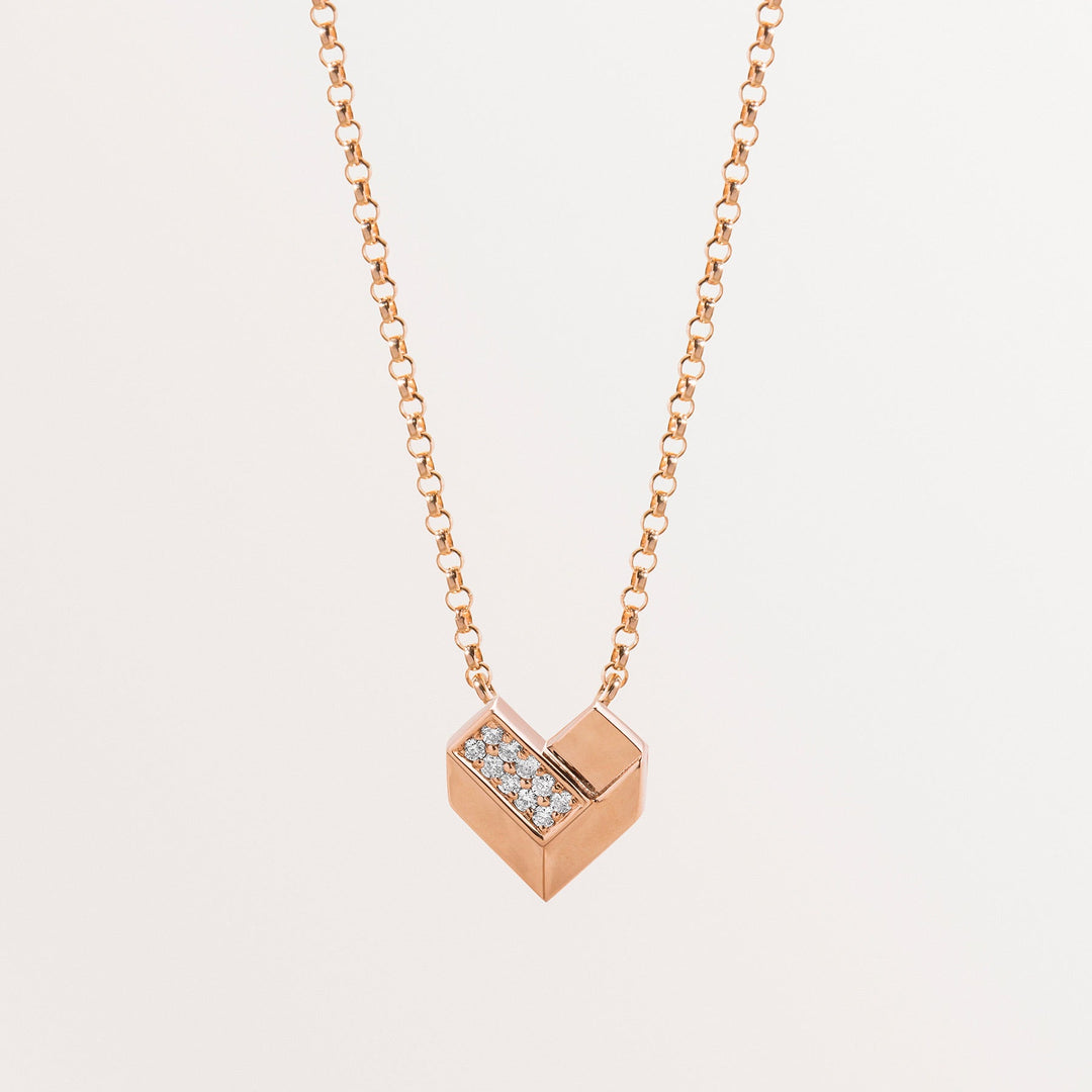 18k Gold Heart necklace for Kids