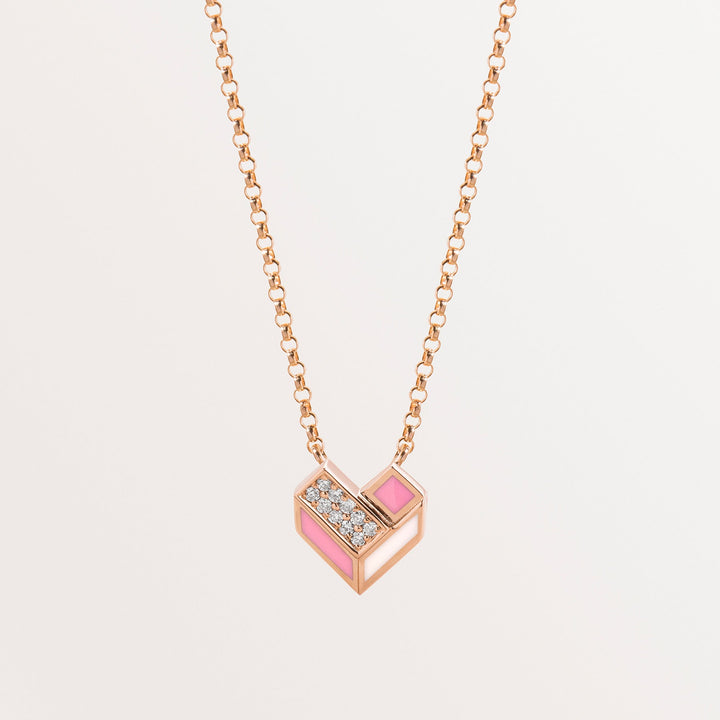18k Gold Heart necklace for Kids