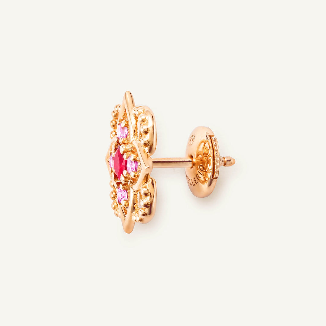 Giardino Small Ruby Earrings